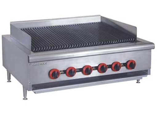 QR-36E Natural Gas 6 Burner Char Grill Top - Image 2