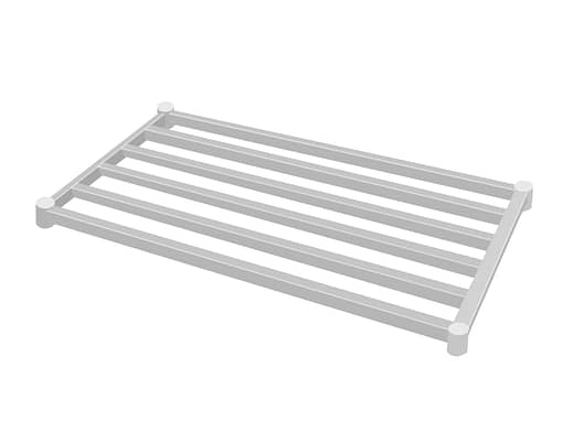 KK Square Pipe - 900x700x0.8mm Stainless Steel Work Bench Undershelf 631136