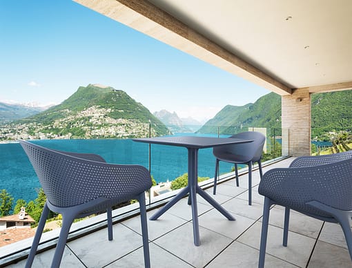 Anthracite Outdoor Chair - Siesta Sky Series - Modern Durability - Image 9