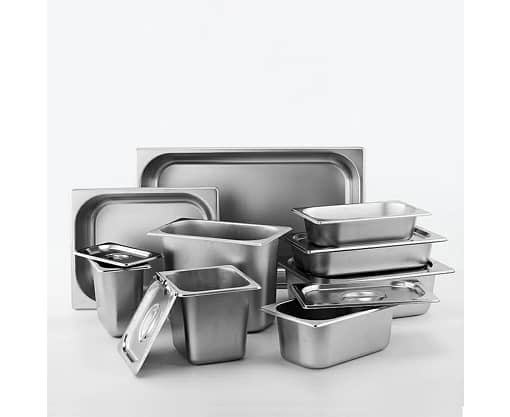 KK Stainless Steel Gastronorm Pan 1/1 100mm Deep 062283 (Pack of 6) - Image 3