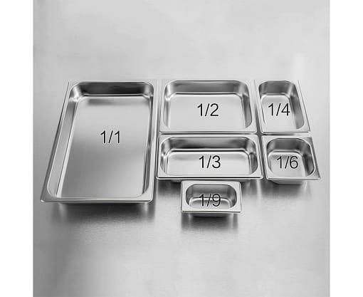 KK Stainless Steel Gastronorm Pan 1/1 100mm Deep 062283 (Pack of 6) - Image 2