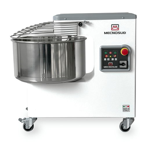 Mecnosud SMM3344 Spiral Mixer – 2 Speed, Fixed Bowl, Made in Italy