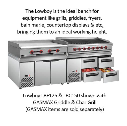 LBC090 Two drawer Lowboy Fridge - Image 2