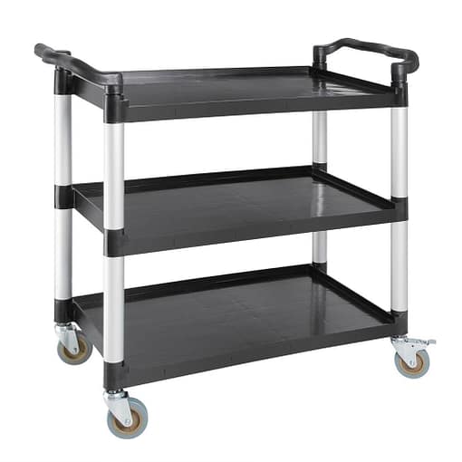 Vogue Mobile Trolley Polypropylene Large Black 200kg - Image 2
