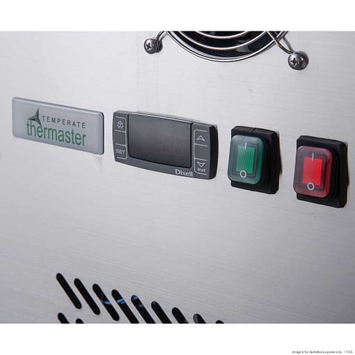 FED-X Four Glass Door Bench Fridge  - XUB7C22G4V - Image 4