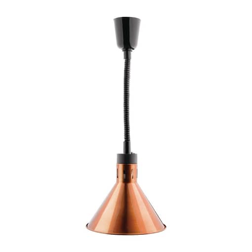 Apuro Retractable Conical Heat Shades - Copper Finish - Image 2