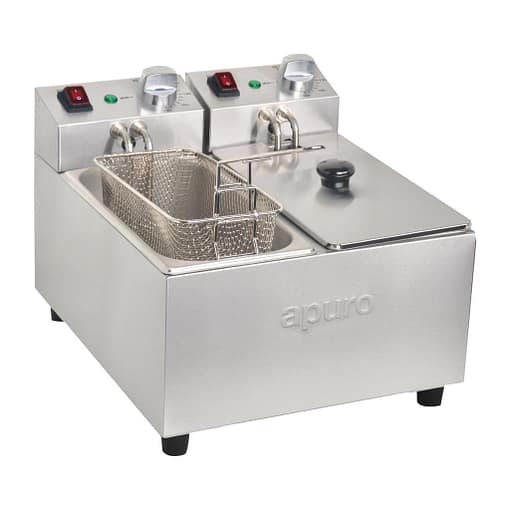 Apuro Twin Tank Countertop Fryer - 2x 3L (DB203-A)