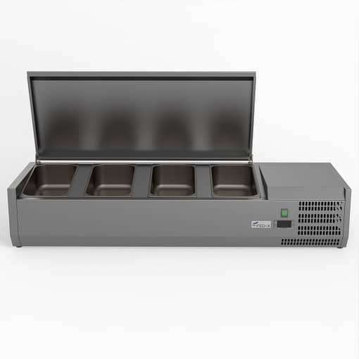 FED-X Salad Bench with Stainless Steel Lid - XVRX1200/380S - Image 2