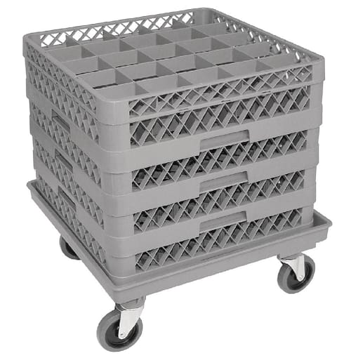 Vogue Dishwasher Rack Dolly 40kg - 538x538mm 21 1/5 x 21 1/5" - Image 2