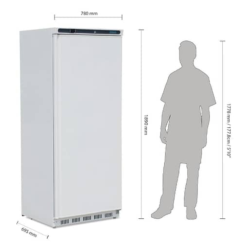 Polar C-Series Upright Fridge White 600Ltr - Image 2