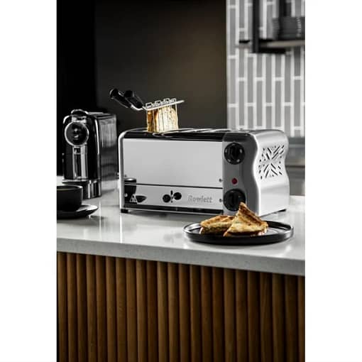 Rowlett Esprit 4 Slot Toaster Chrome with Elements & Sandwich Cage - Image 6