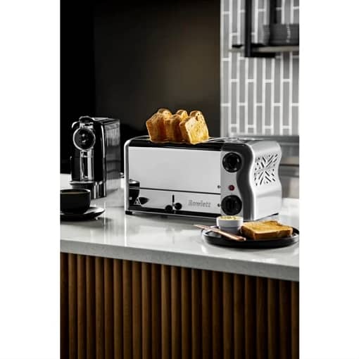 Rowlett Esprit 4 Slot Toaster Chrome with Elements & Sandwich Cage - Image 5