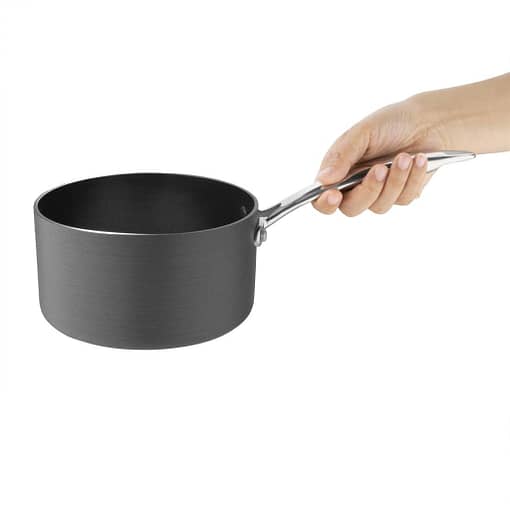 Vogue Non Stick Sauce Pan Anodised Aluminium - 160mm 6 1/4" - Image 2