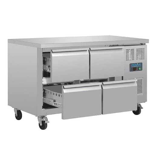 Polar U-Series Four Drawer Gastronorm Counter Fridge - Image 2