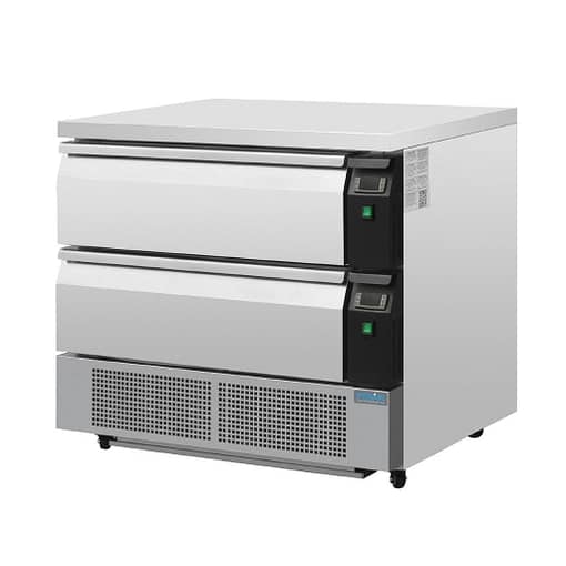 Polar U-Series Double Drawer Counter Fridge Freezer 4xGN - Image 2