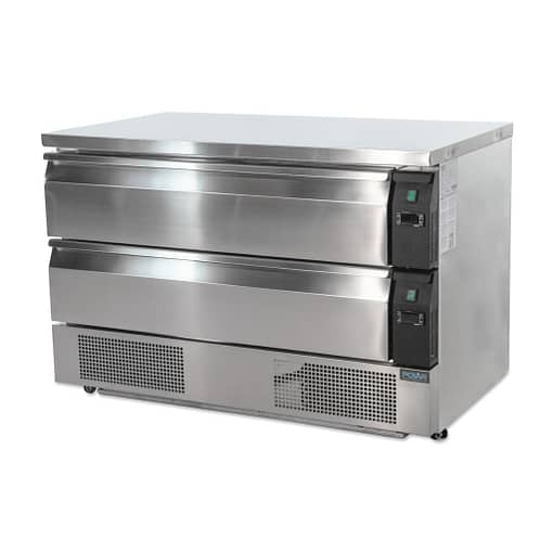 Polar DA997-A 2-Drawer Counter Fridge Freezer – 6 GN Pans