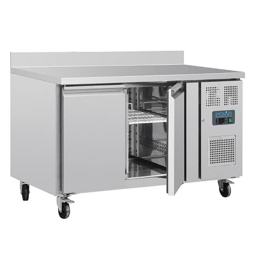 Polar U-Series Double Door Counter Fridge with Upstand 282Ltr - Image 2