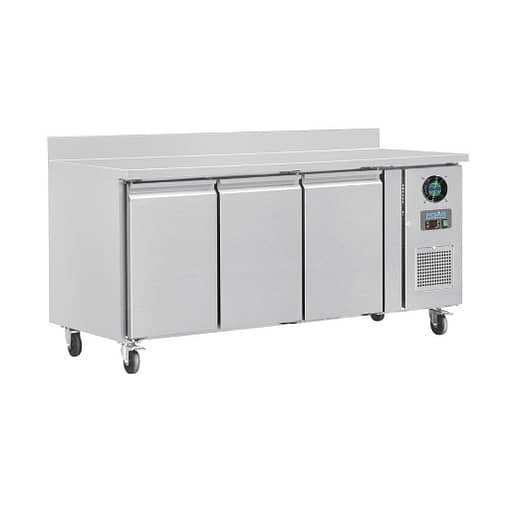 Polar U-Series Triple Door Counter Freezer with Upstand 417Ltr - Image 3