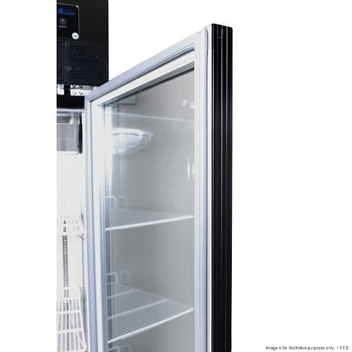 SUCG1000B Double Door Upright Display Fridge (Black) - Image 6