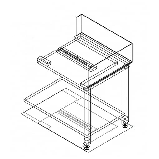 Fagor Stainless Steel Corner Bench Right Side E-90D - Image 2