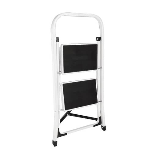 Vogue 2 Tread Folding Step Stool White - 900x470x30mm - Image 2