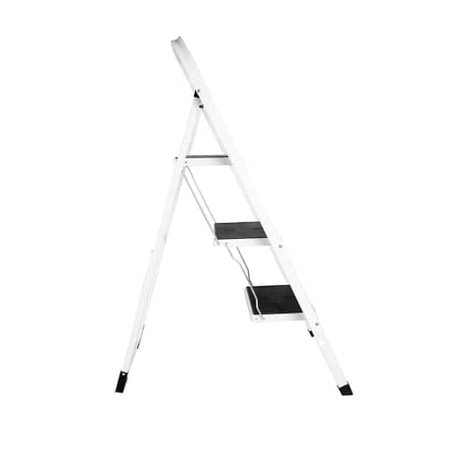 Vogue 3 Tread Folding Step Stool White - 1150x460x30mm - Image 2