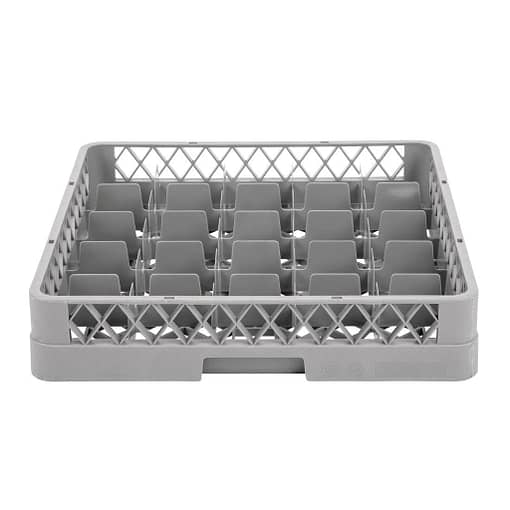 Vogue Glass Dishwasher Rack Grey - 100x500x500mm (25 Compartments) - Image 2
