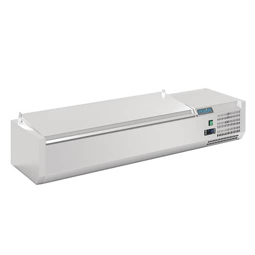 Polar G-Series Countertop Prep Fridge with Lid 5x 1/4GN with Hard Stainless Lid - Image 2