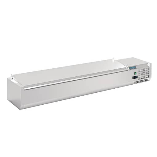 Polar G-Series Countertop Prep Fridge with Lid 8x 1/4GN with Hard Stainless Lid - Image 2