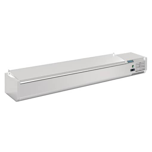 Polar FA857-A G-Series Prep Fridge – 10× 1/4GN, 2000mm, Stainless Lid - Image 2