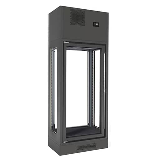 Fagor FWC-2601-1WB Wall-Mounted Wine Cellar with Black Finish, LED, 77 Bottle Capacity