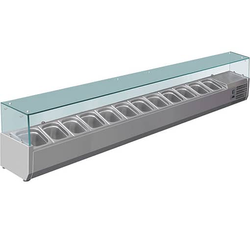 FED-X VRX2500/380 Stainless Steel Deluxe Prep Top with Digital Control