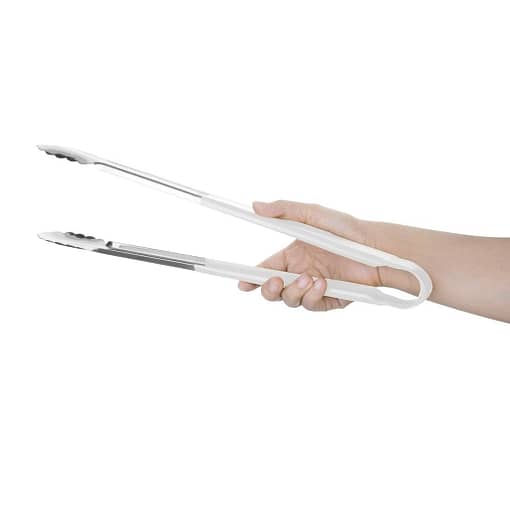 Hygiplas Colour Coded Serving Tong White - 405mm - Image 2