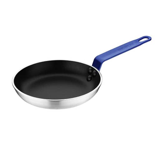 Hygiplas Frypan Aluminium Non-stick Teflon Platinum Plus Blue Handle - 200x35mm (FX134)