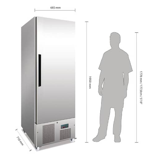 Polar G-Series Upright Slimline Freezer 440Ltr - Image 2