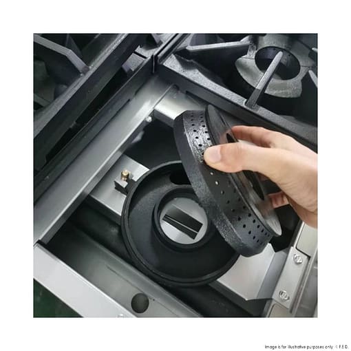Gasmax GBS4TS 4-Burner Gas Range with Oven | Flame Failure | 182MJ/h | Stainless Steel - Image 4