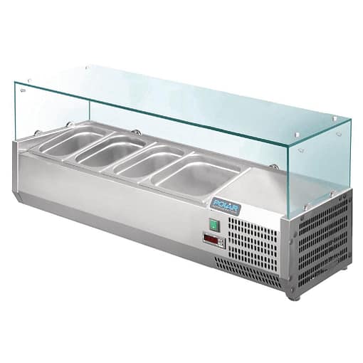 Polar G-Series Countertop Prep Fridge 3x 1/3GN & 1x 1/2GN - Image 2