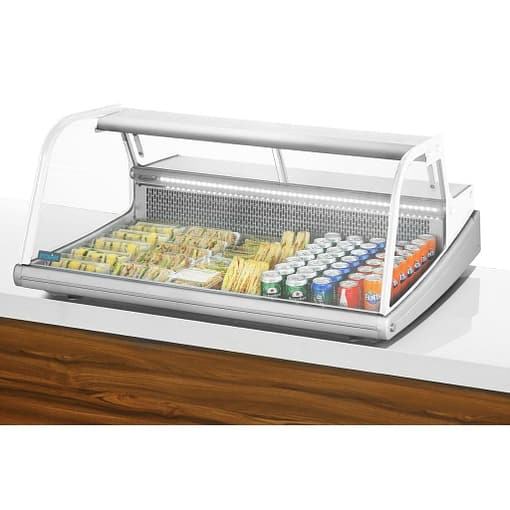 Polar Counter Top Serve Over Fish Display Unit White - 1245mm - Image 2