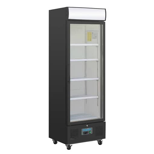 Polar G-Series Upright Display Fridge Black - 368Ltr - Image 2