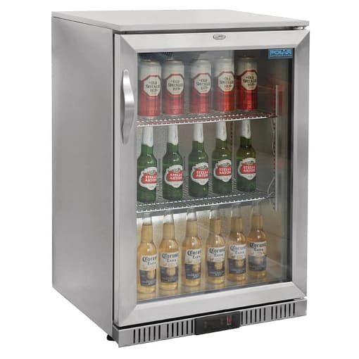 Polar G-Series Back Bar Cooler with Hinged Door Stainless Steel - 138Ltr - Image 2