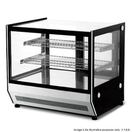Counter Top Square Glass Hot Food Display - GN-660HRT - Image 2