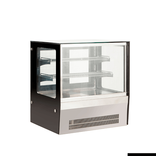 Bonvue Counter top square glass cold food display 660x530x730 - GN-660RT - Image 5