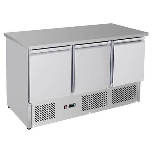 Thermaster GNS1300B Three Door Compact Workbench Fridge – 400L