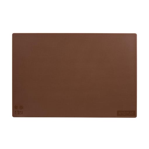 Hygiplas Antibacterial Low Density Chopping Board Brown - 450x300x10mm - Image 2