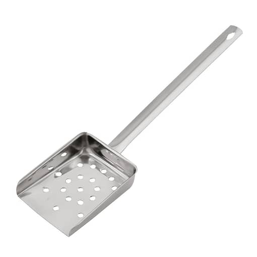 Vogue Chip Scoop Flat Handle St/St - 290mm 11 1/2" - Image 2