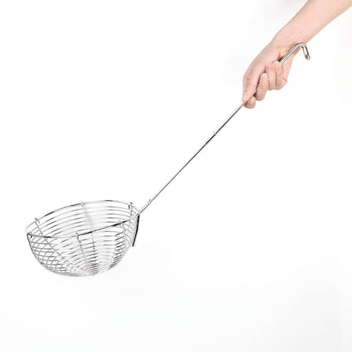 Vogue Veg Ladle Long Handle - 220x625mm 8 1/2" - Image 2