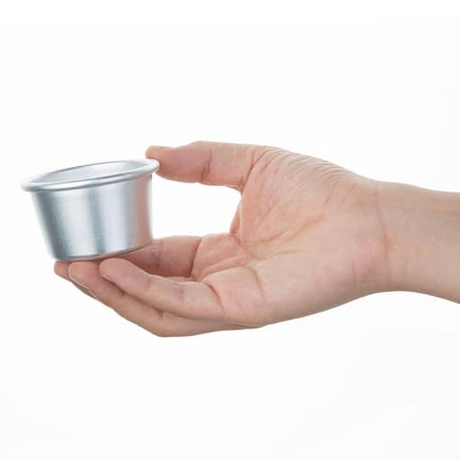 Vogue Aluminium Dariole Moulds | 85ml | 35x60mm | Pack of 6 | Commercial - Image 2