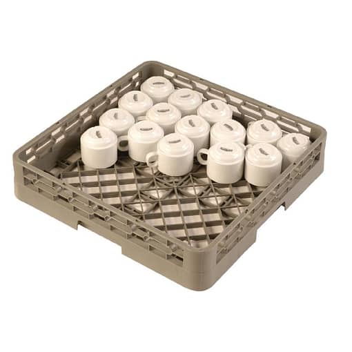 Vogue Dishwasher Open Cup Basket/Rack - 500x500mm - Image 2