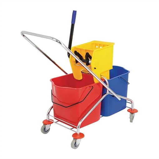 Jantex Dual Bucket Mop Wringer with Frame - (2x23Ltr Buckets) - Image 6