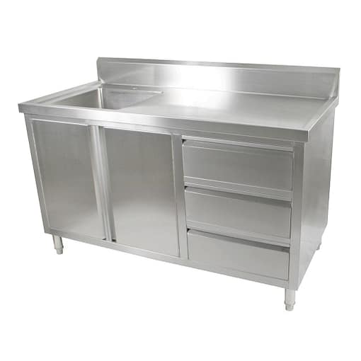 SC-6-1500L-H Cabinet with Left Sink - Image 3